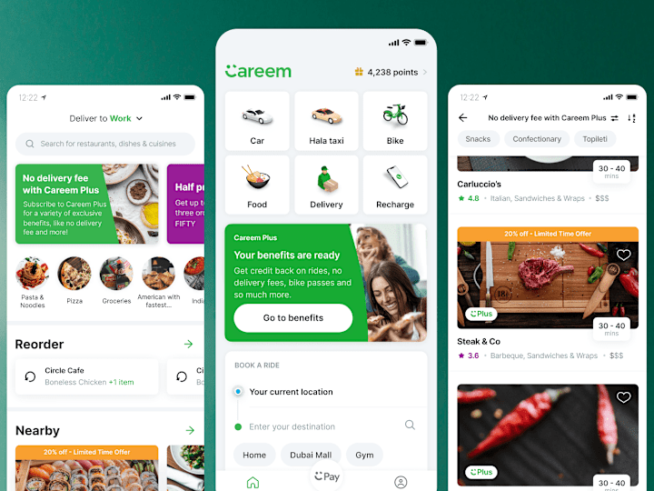 Cover image for Careem (an Uber Company) - Mobile App Design