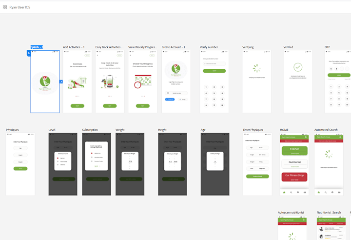 Cover image for Mobile App UI/Ux Design and Prototyping for Ryan Sports 