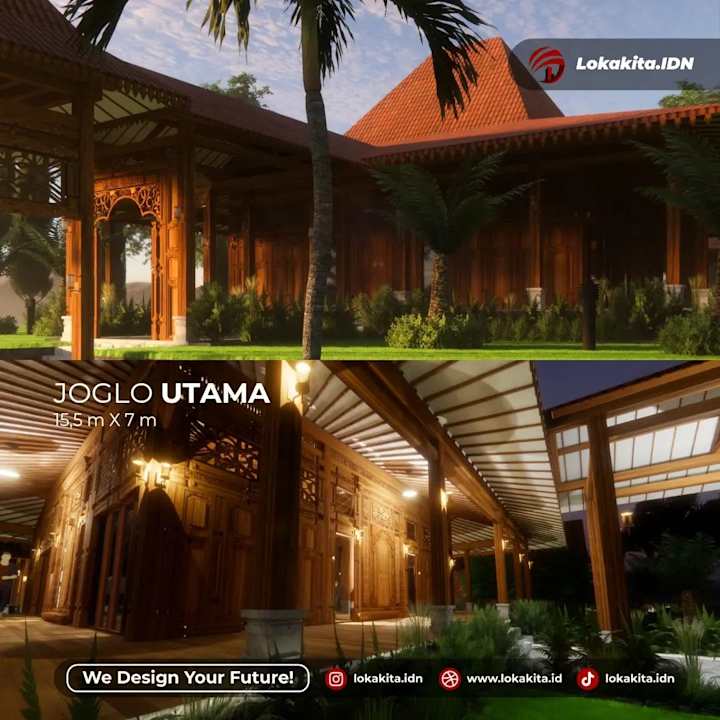 Cover image for 3D Traditional Indonesian Villa Designs