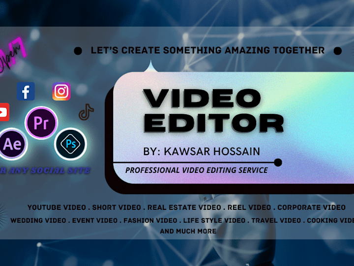 Cover image for I will edit your YouTube, Vlog, Real Estate, Gaming Video