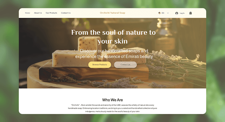 Cover image for WIX Natural Soap Online Store 