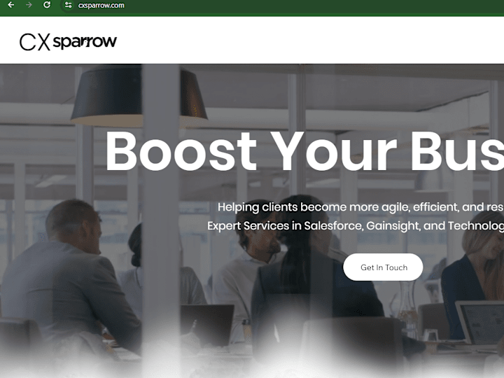 Cover image for CX Sparrow: Salesforce & Gainsight Services l Business Solutions