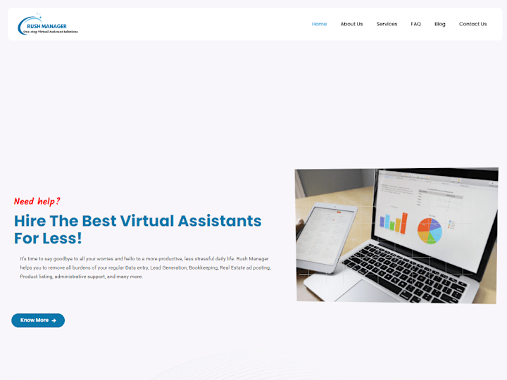 Cover image for Rush Manager: VA Agency Website Design & Develop