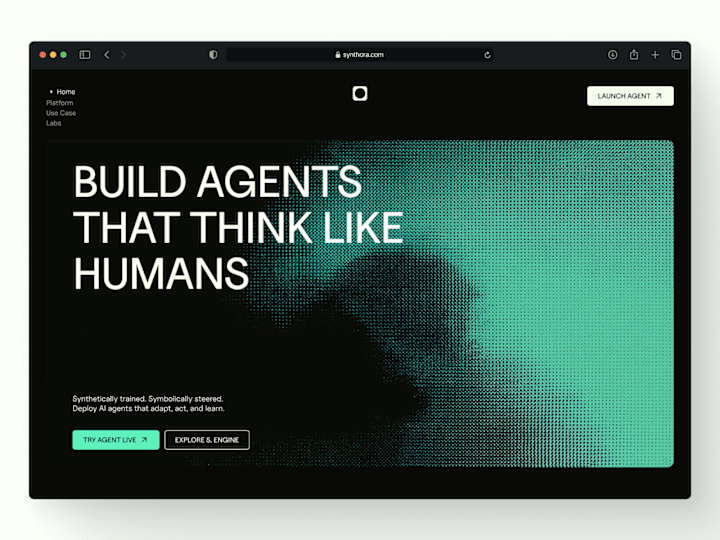 Cover image for Synthora - AI Agent Platform Landing Page