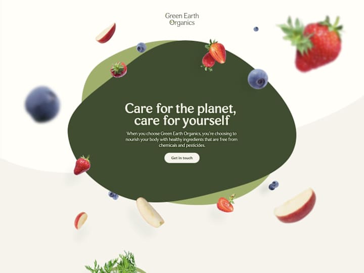 Cover image for Green Earth Organics Website