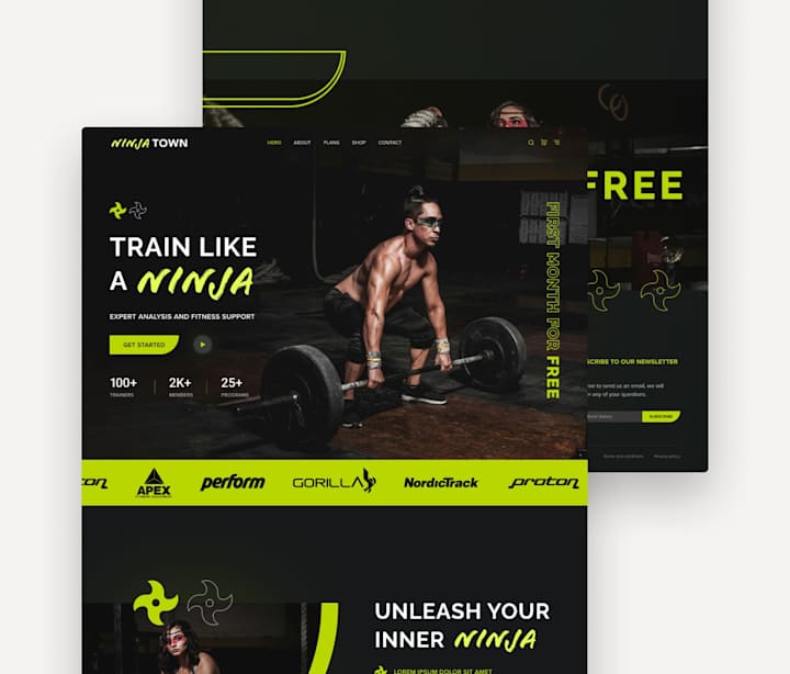 Cover image for Gym Website Design