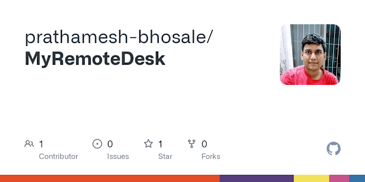 Cover image for prathamesh-bhosale/MyRemoteDesk