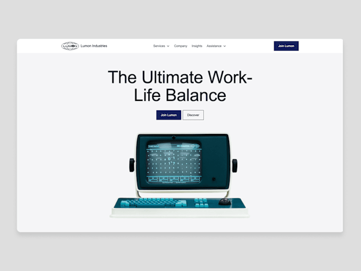 Cover image for Lumon Industries website concept