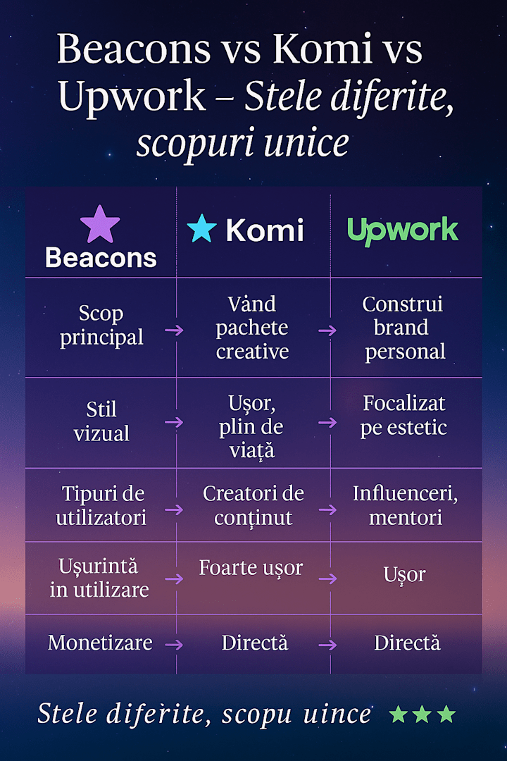 Cover image for  START FREELANCING-BEACONS-KOMI -UPWORK 