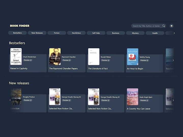 Cover image for Book Finder App