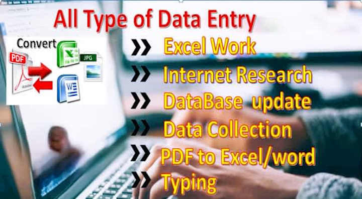 Cover image for Data Entry and Web Research