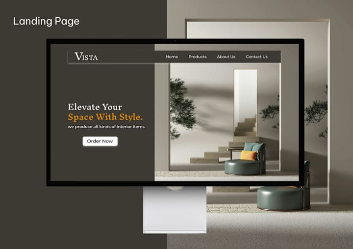 Cover image for User Friendly Furniture Landing Page :: Behance