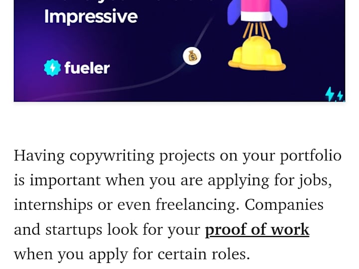 Cover image for 10 Copywriting Project Ideas to make your Portfolio Impressive