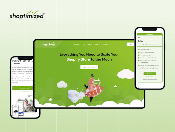 Cover image for Shoptimized - Website Design