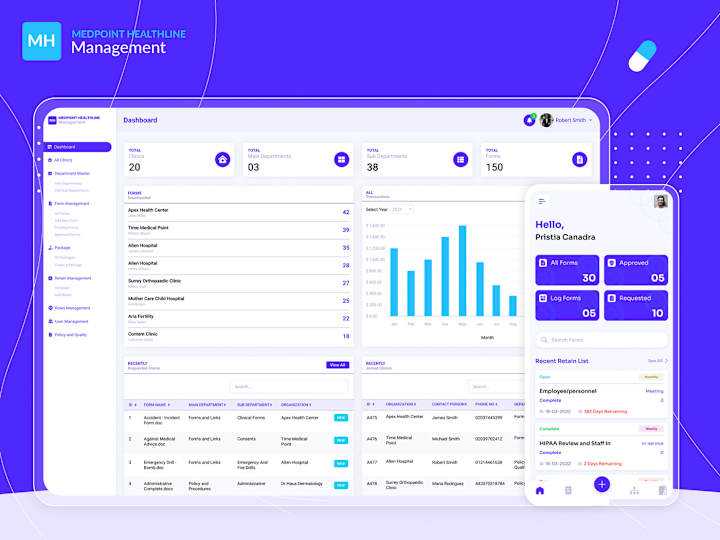 Cover image for Medpoint Healthline: Streamlined Compliance Record Management