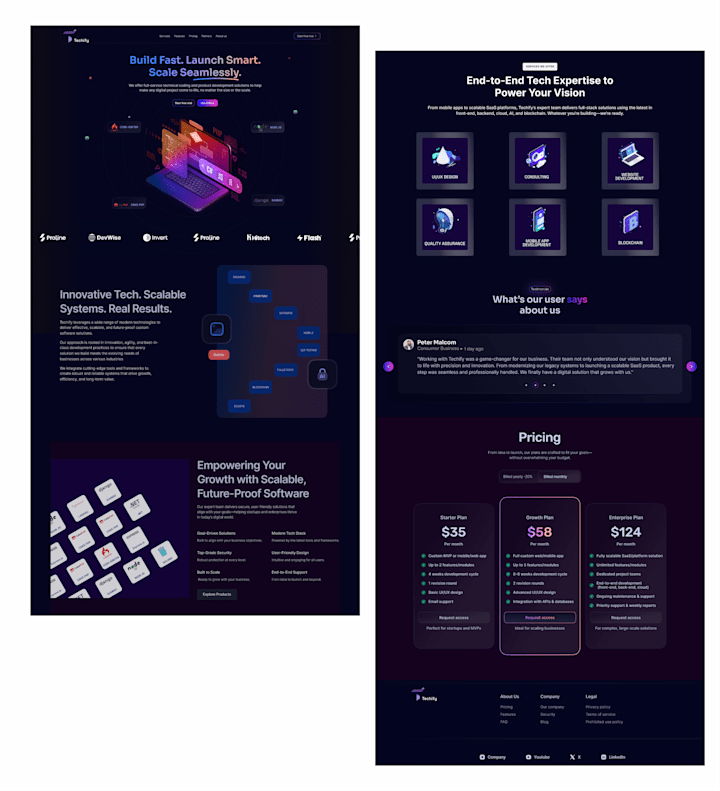 Cover image for TECHIFY SOFTWARE DEVELOPMENT WEBSITE DESIGN