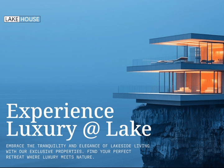 Cover image for LakeHouse - LandingPage