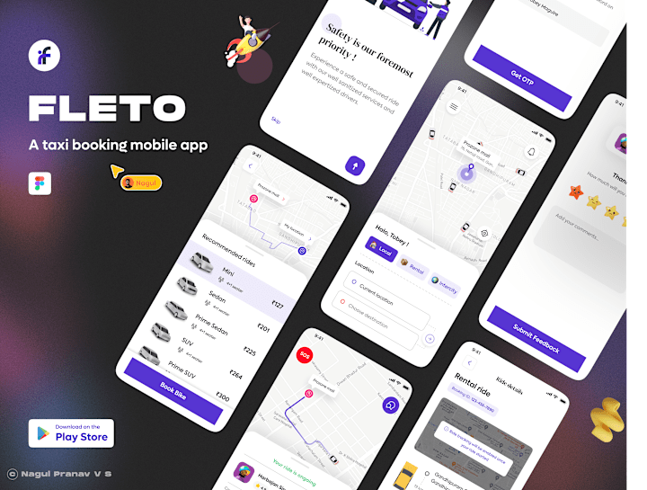 Cover image for Fleto - Taxi booking app (SaaS)