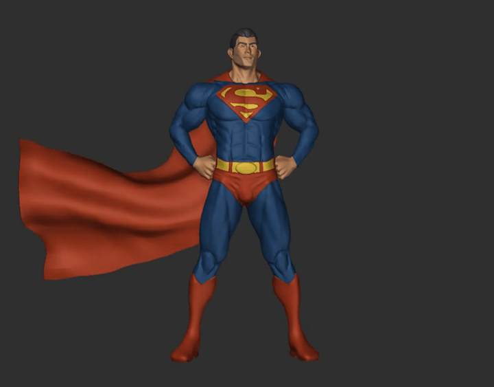 Cover image for Superman 3D model :: Behance