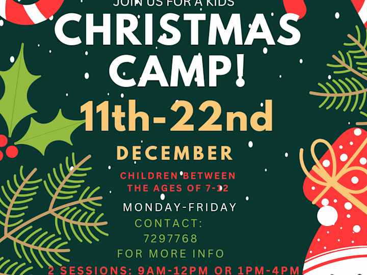 Cover image for Christmas summer camp flyer