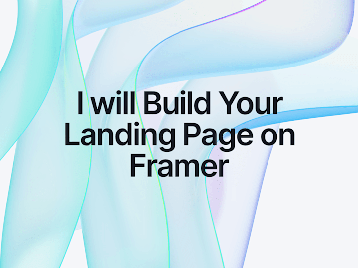 Cover image for Engaging Framer Landing Page Design & Build 🌟