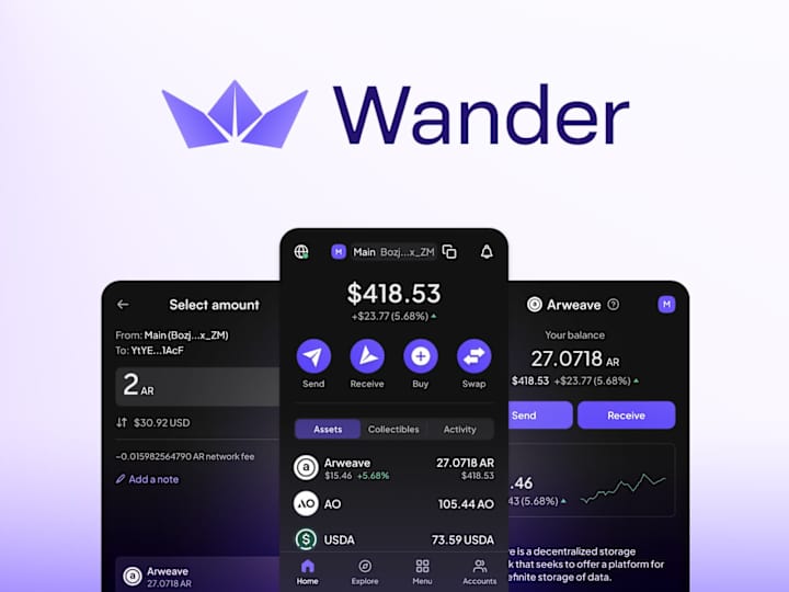 Cover image for Wander | UI/UX Design for Mobile & Browser Extension