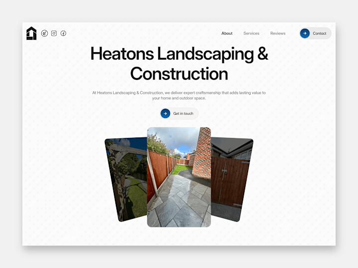 Cover image for Heatons Landscaping - Framer Construction Website