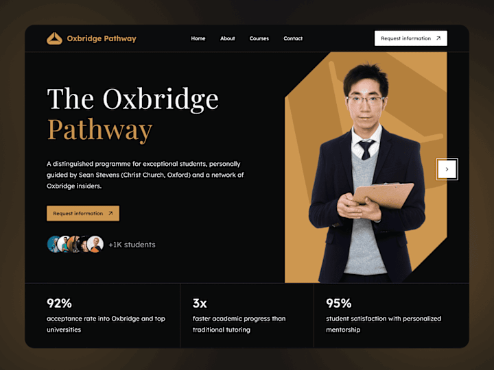 Cover image for Landing Page – Oxbridge Pathway