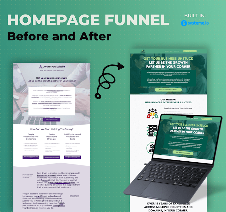 Cover image for Website Redesign to Homepage Funnel