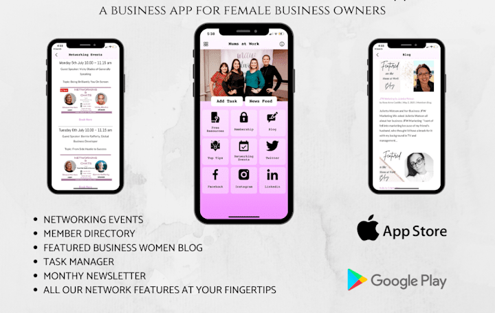 Cover image for Mums at Work Home Mobile App