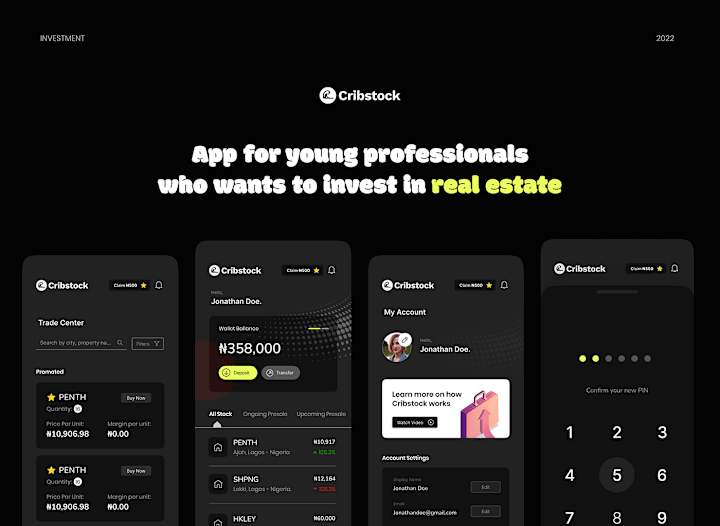 Cover image for Cribstock - Real estate investment mobile app