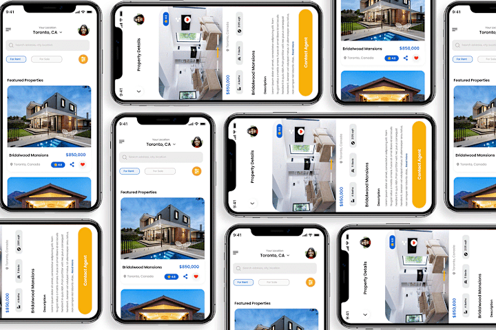 Cover image for Real Estate Web App Design | Behance
