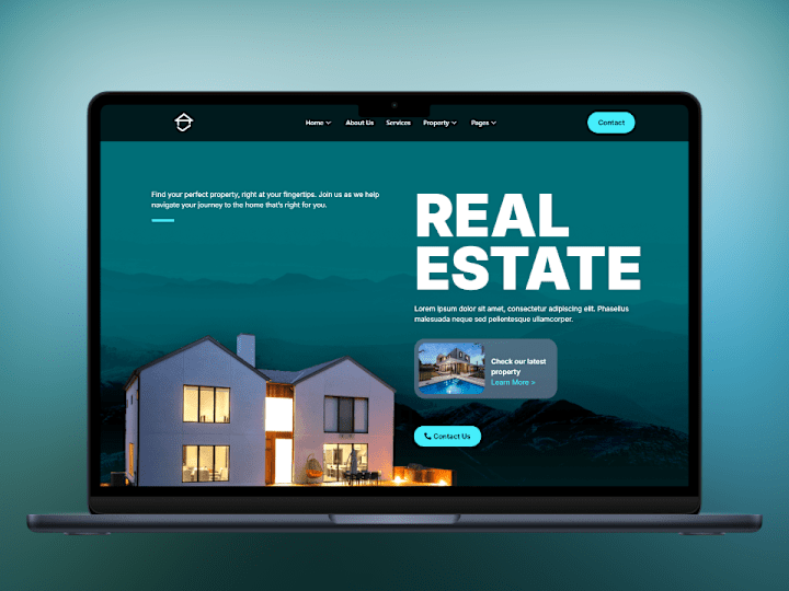 Cover image for Real Estate Website | Gohighlevel Website | Figma UI/UX