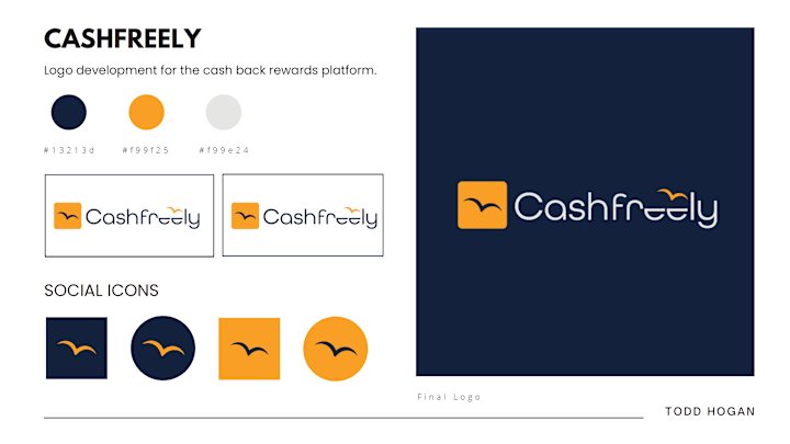 Cover image for CashFreely brand / logo design