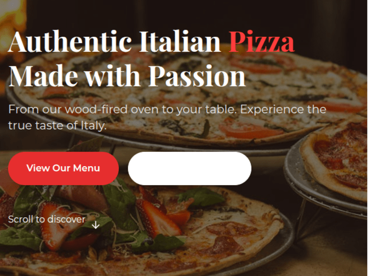 Cover image for Pizzeria Fornello Website