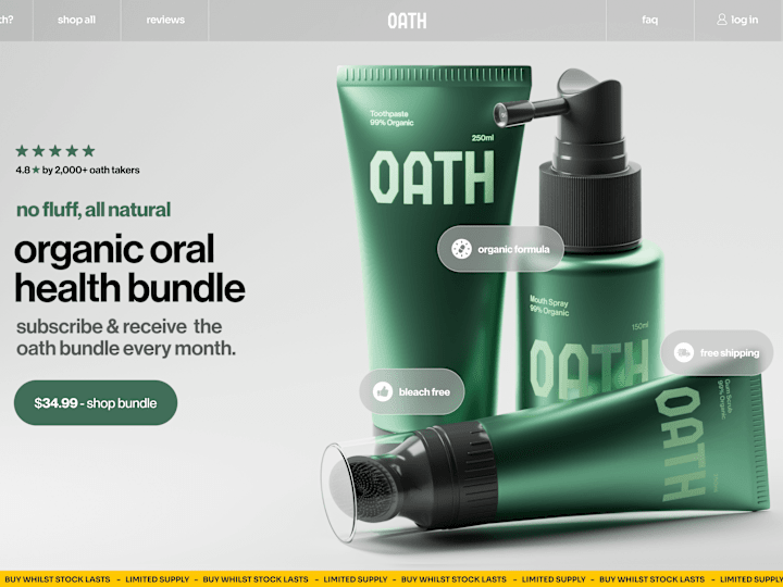 Cover image for Oath - The Oral Health Bundle