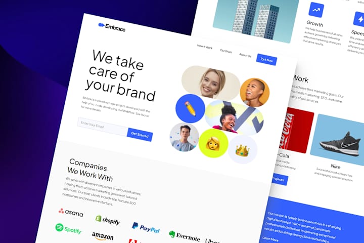Cover image for Marketing Landing Page