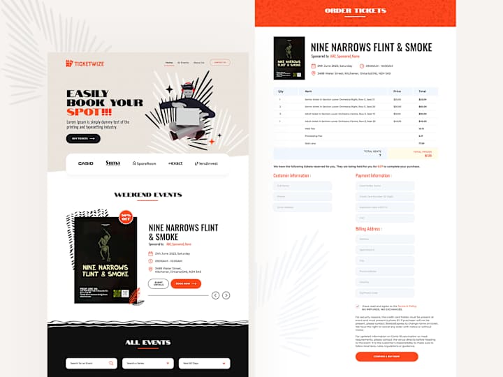 Cover image for 
Ticketwize - Web UI/UX Design