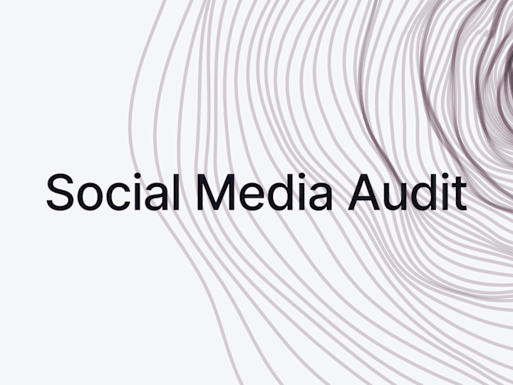 Cover image for Social Media Audit