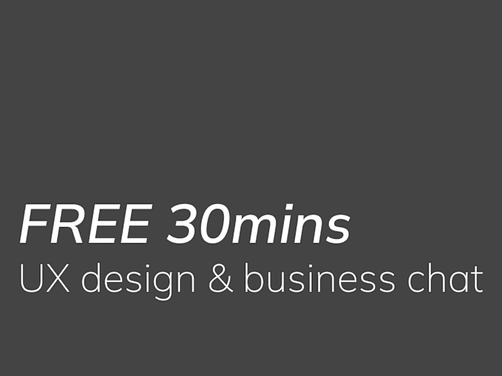 Cover image for Free 30 min call: Let's discuss your design and business goals