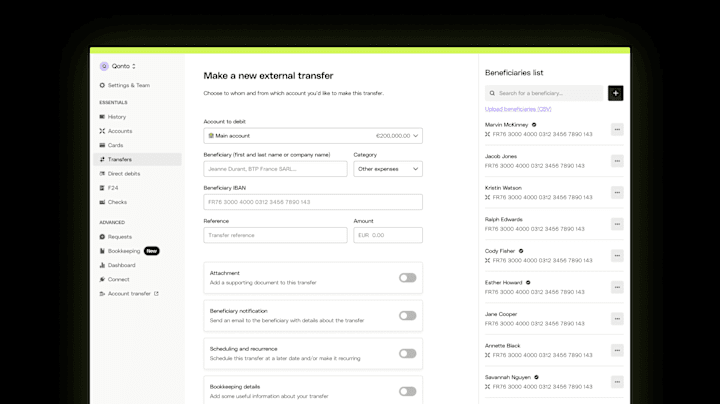 Cover image for Qonto — Transfer form redesign