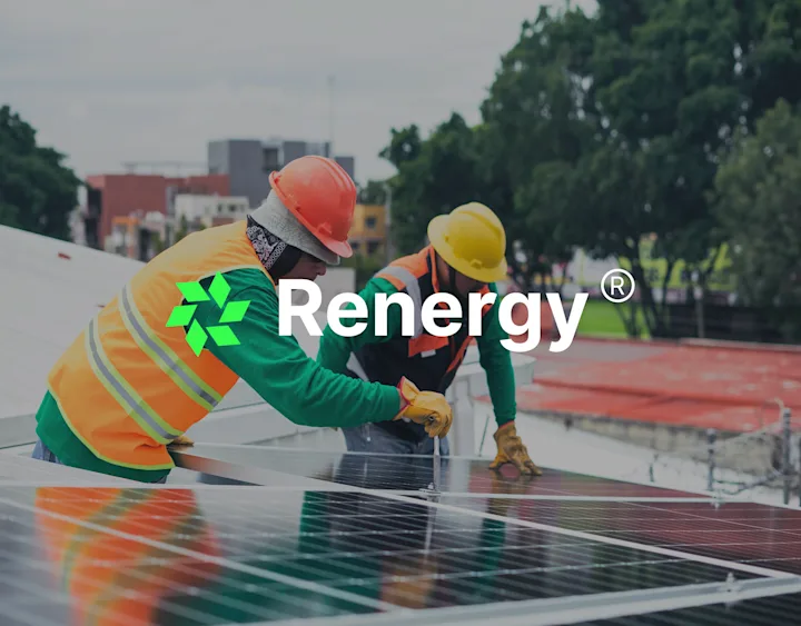 Cover image for Renergy brand identity| solar| renewable energy