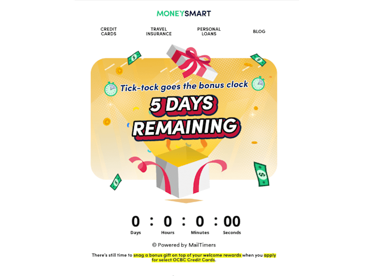 Cover image for MoneySmart x OCBC Credit Card EDM Campaign