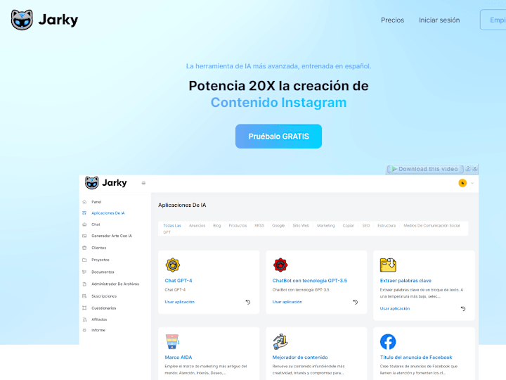 Cover image for Jarky AI | To Create Content