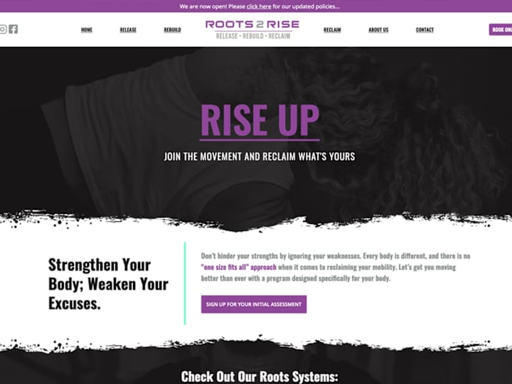 Cover image for Roots 2 Rise Website