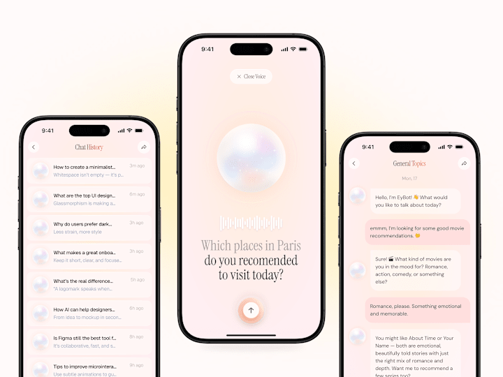 Cover image for Corelia - Mobile Chatbot App Design