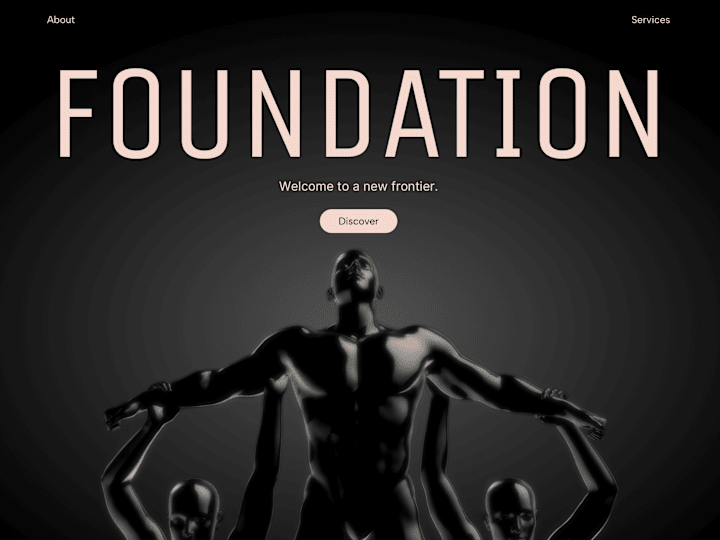 Cover image for Foundation - Landing Page with Custom 3D Model