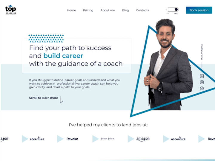 Cover image for Career coach website -TOP