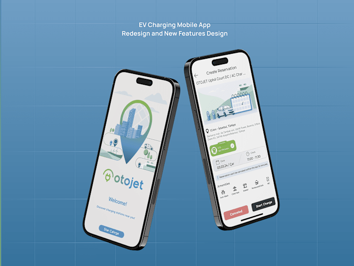 Cover image for Otojet EV Charging Mobile App UI/UX Design