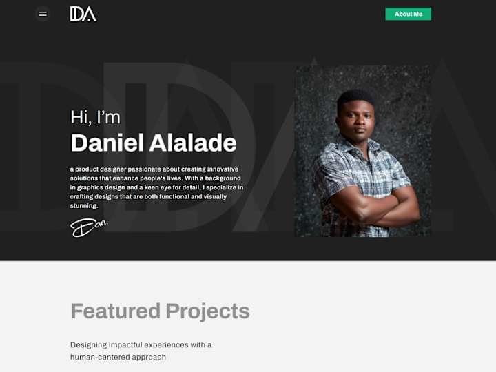 Cover image for Interactive Portfolio Website For A Product Designer